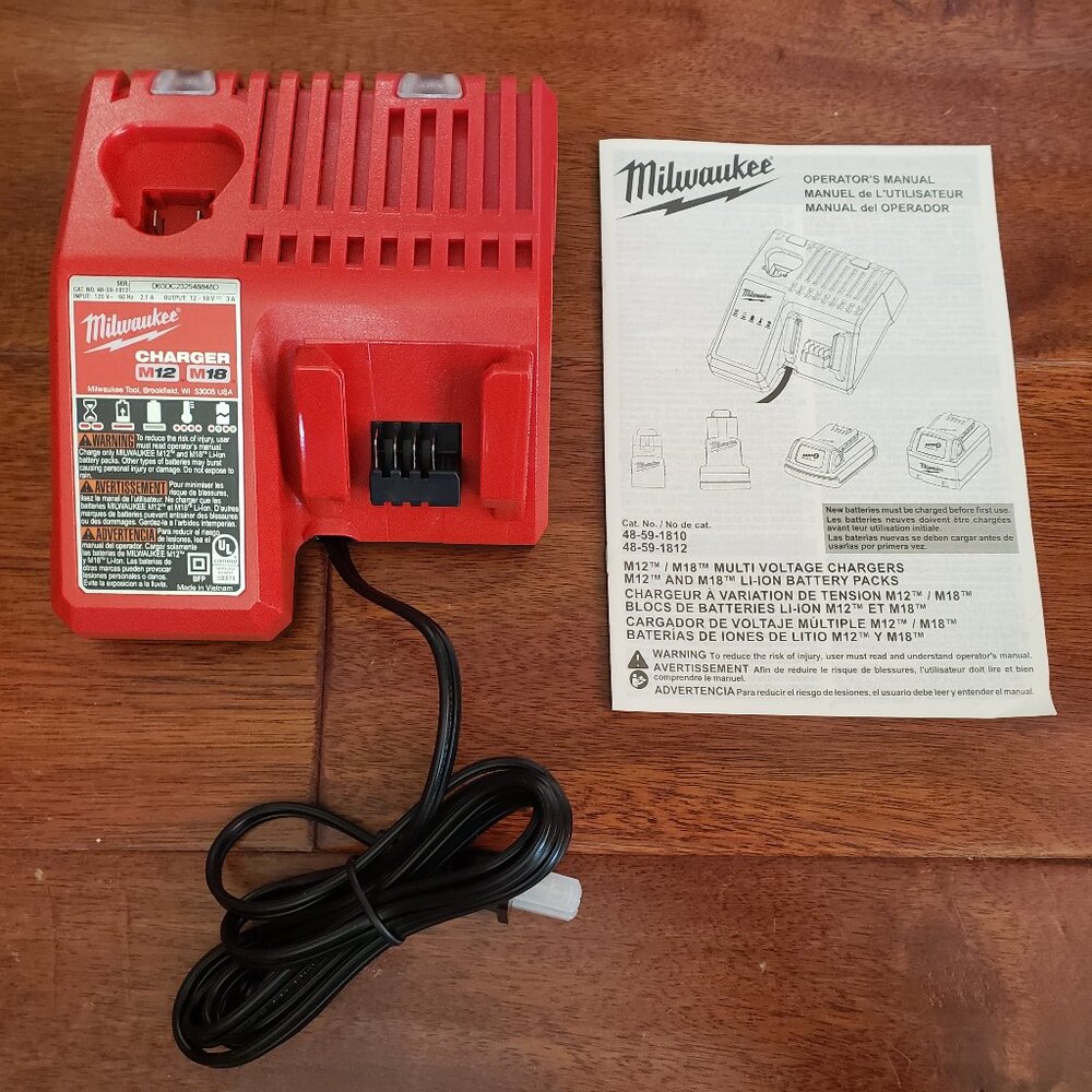 NEW Milwaukee Genuine M18 M12 Dual Multi-Voltage Battery Charger